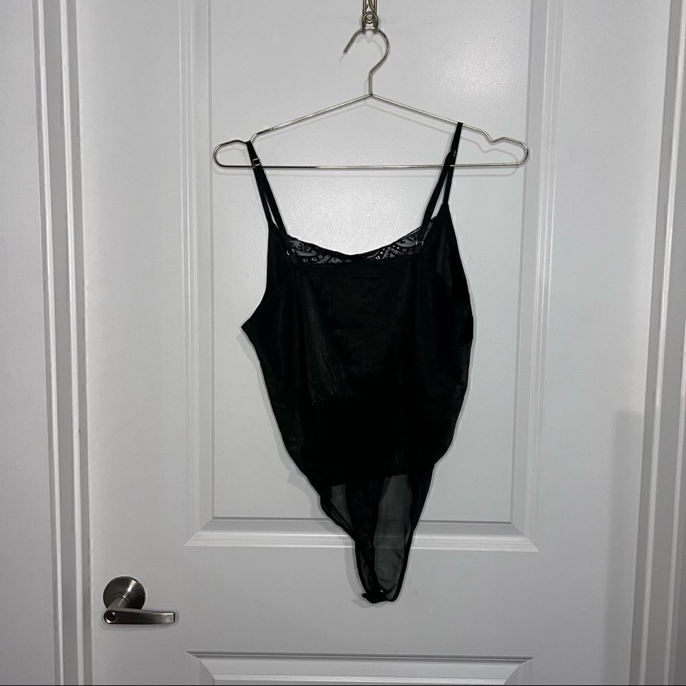 Lulus Black Strappy Bodysuit  - Picture 8 of 8